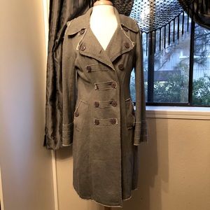 Millard Fillmore Anthropologie Boho Cotton Long Coat Size L